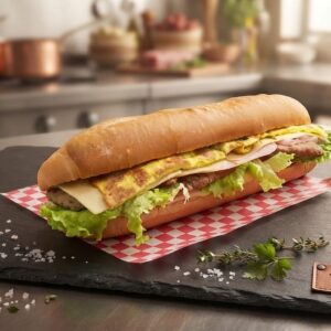 Sándwich de milanesa de novillo — 45 cm