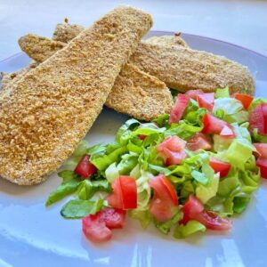 Milanesa de Zucchini con guarnición — Grande