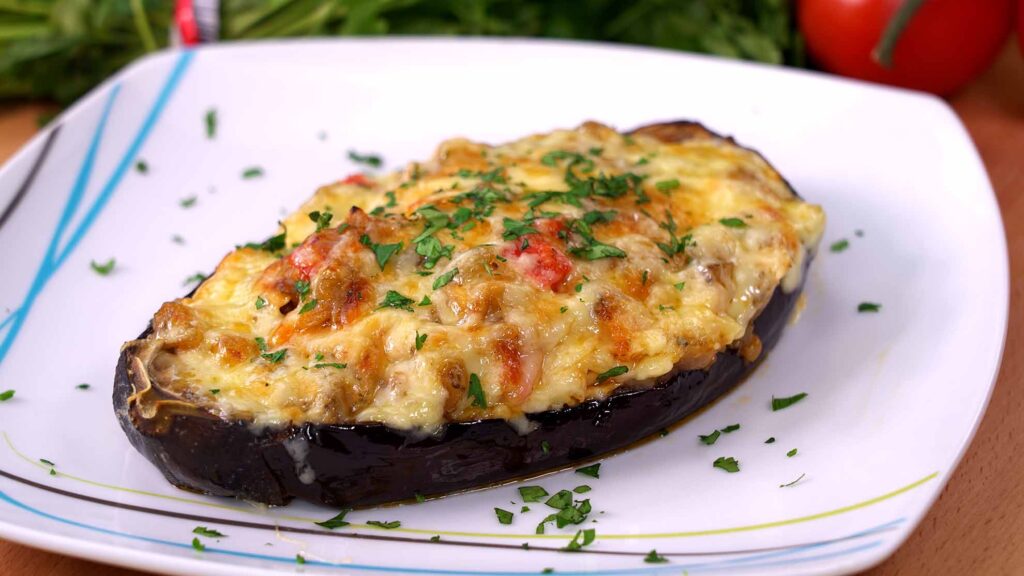 Berenjenas rellenas con arroz